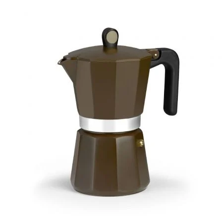 Monix Cafetera Italiana Induction Cream M671012 12 tazas marrón Monix Cafetera Italiana Induction Cream M671012 12 tazas marrón